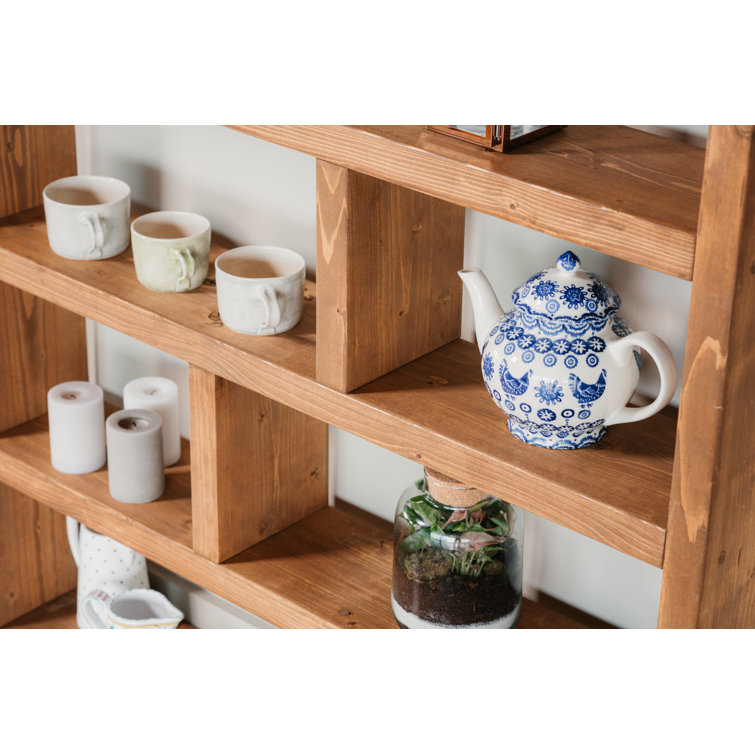 Union Rustic Ehrlich 127cm H x 113cm W Solid Wood Standard Bookcase